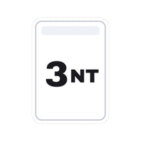 Bidding Card · 3NT Sticker