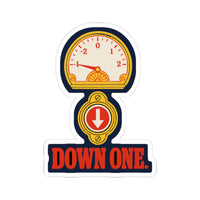 Down One. Sticker