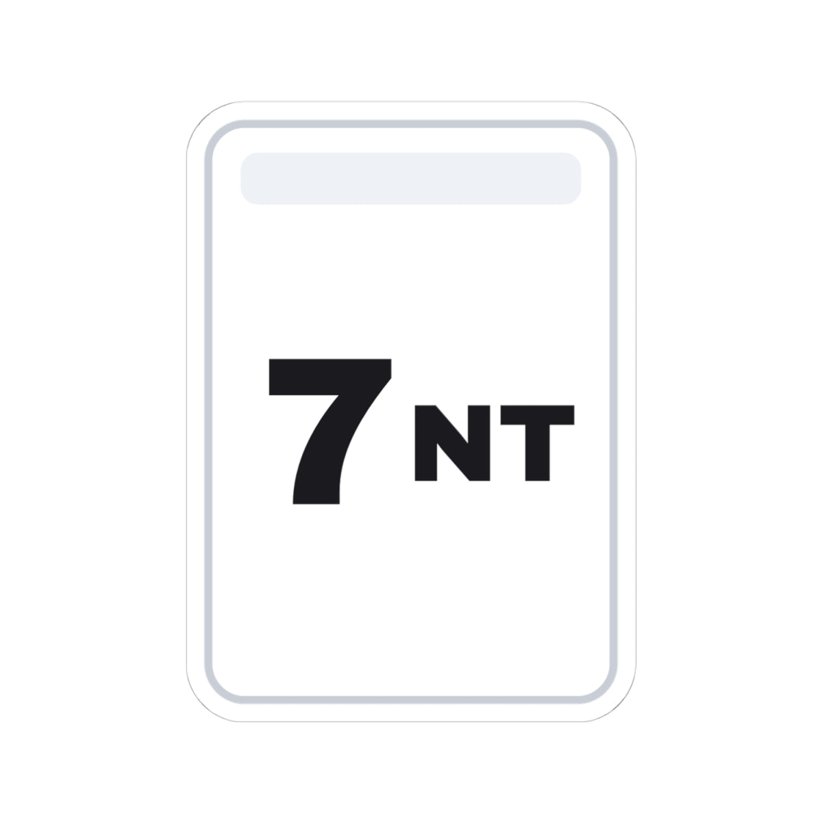 Bidding Card · 7NT Sticker