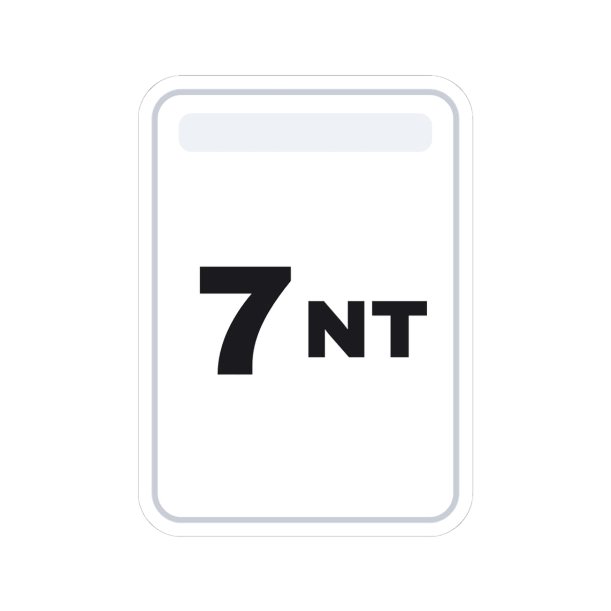 Bidding Card · 7NT Sticker