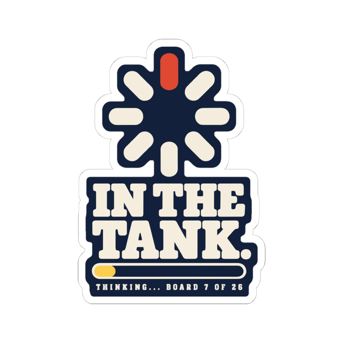 In the Tank · Loading Sticker